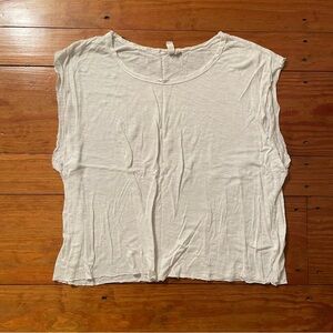 Boxy white muscle tank from LF